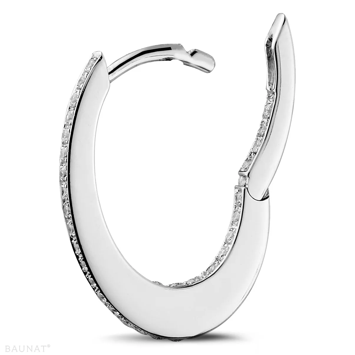 0.22 quilates criollas (pendientes) diamantes en oro blanco 