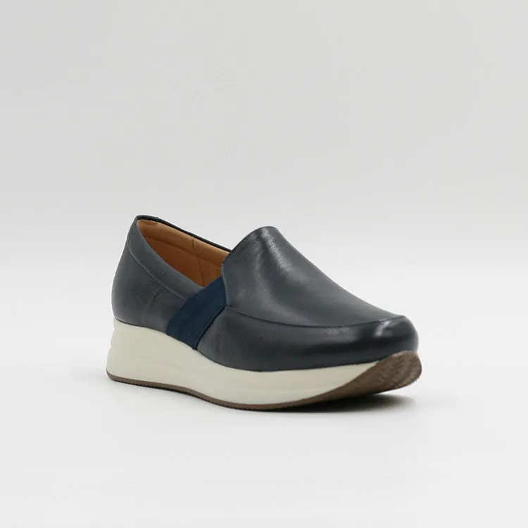 24 Hrs Zapatillas C/Elástico Azul Marino Mujer Casual