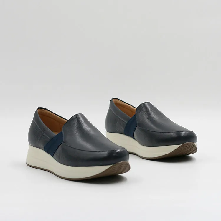 24 Hrs Zapatillas C/Elástico Azul Marino Mujer Casual