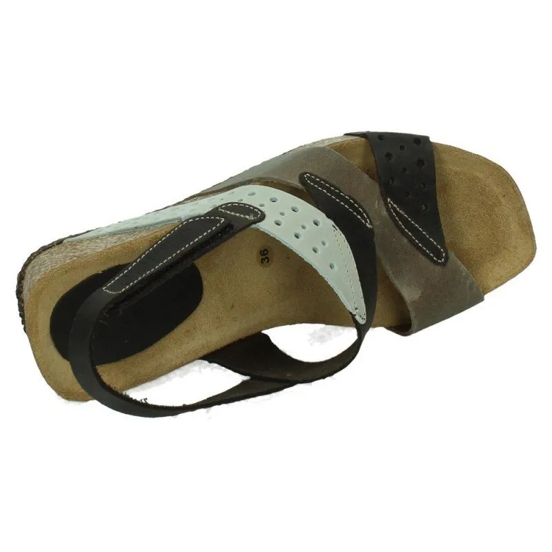8501 SANDALIAS DE PIEL color MOKA