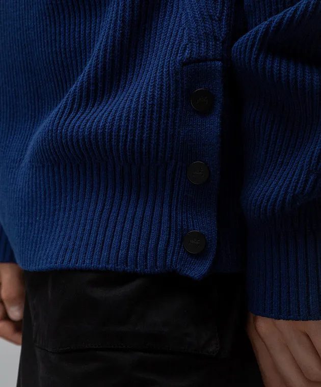 A Cold Wall Blue Fisherman sweater with logo