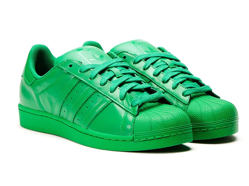 Adidas Originals "Pharrell Williams" SUPERSTAR Supercolor Pack (verde)