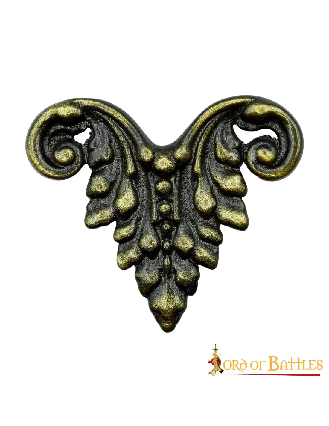 Adorno floral medieval para cuero o prendas de ropa