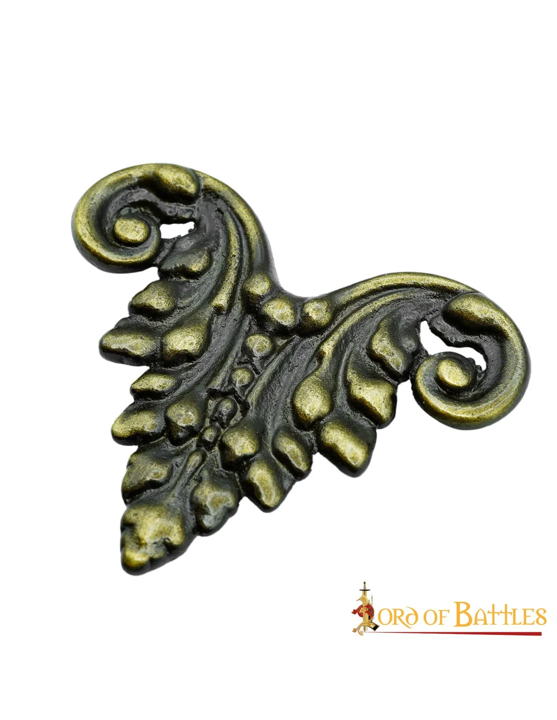 Adorno floral medieval para cuero o prendas de ropa