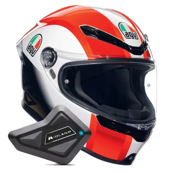 AGV K6 S Replica SIC58 + Kit Bluetooth BT Mini 