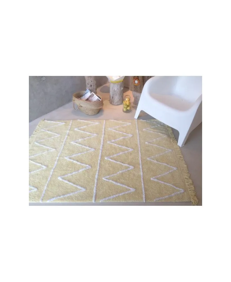 Alfombra Lavable Lorena Canals Hippy Yellow