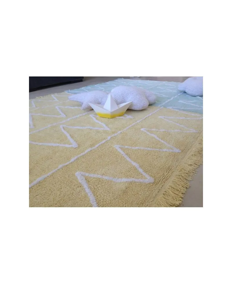 Alfombra Lavable Lorena Canals Hippy Yellow