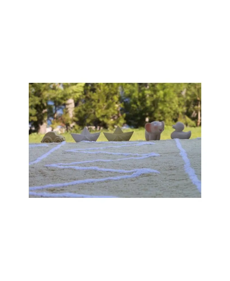 Alfombra Lavable Lorena Canals Hippy Yellow