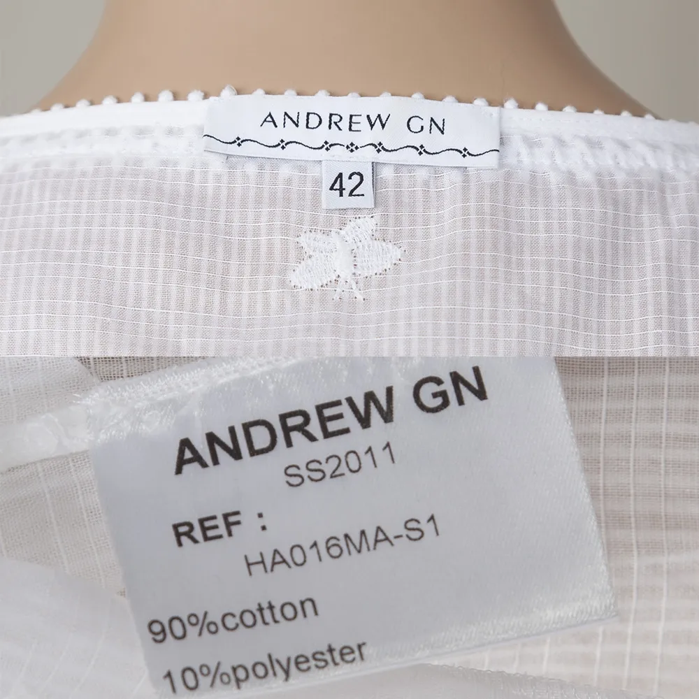Andrew Gn Blusa Blanco Algodón T 39