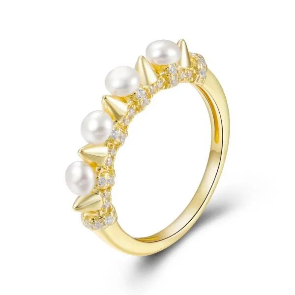 Anillo Perla y Circonitas