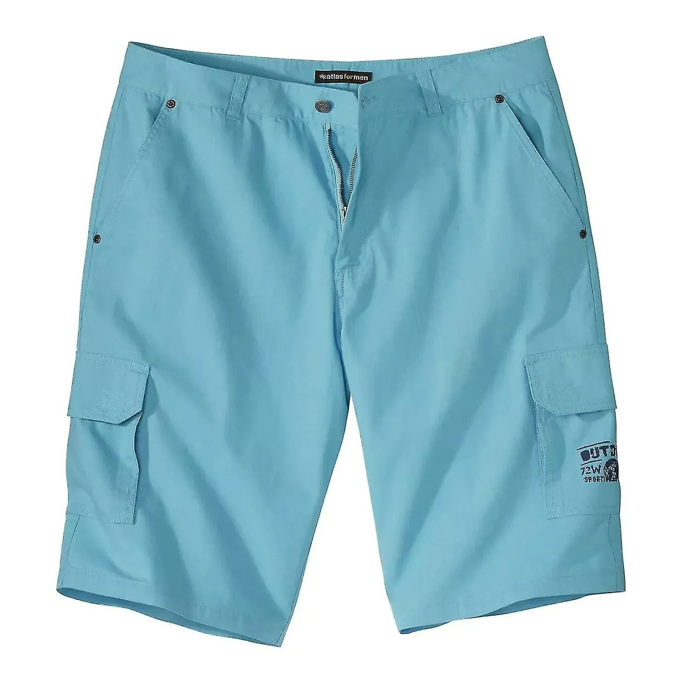 Atlas Para Hombre Pantalones Cortos Cargo Liso Para Hombre
