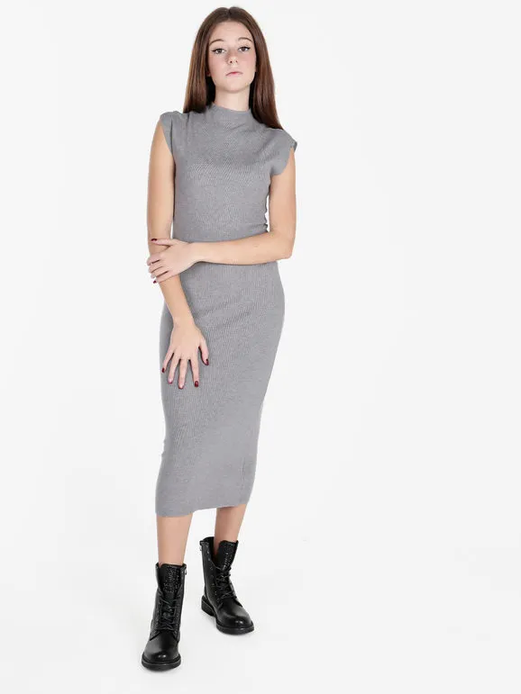 Attic Tricot Vestido largo de punto sin mangas para mujer.