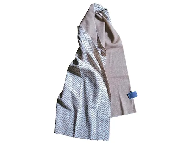 Autre Marque Boggi Milano robó bufanda nuevo Beige Marrón claro 