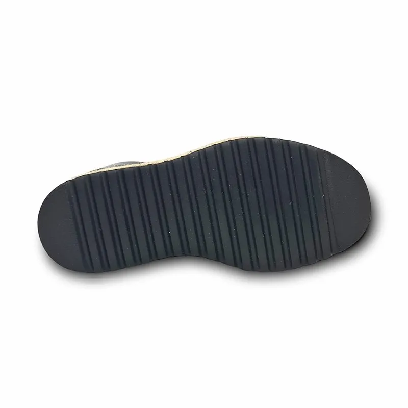 Avarcas Menorquinas Plataforma Mujer Piel Plantilla Acolchada 16201 Negro, de Blusandal