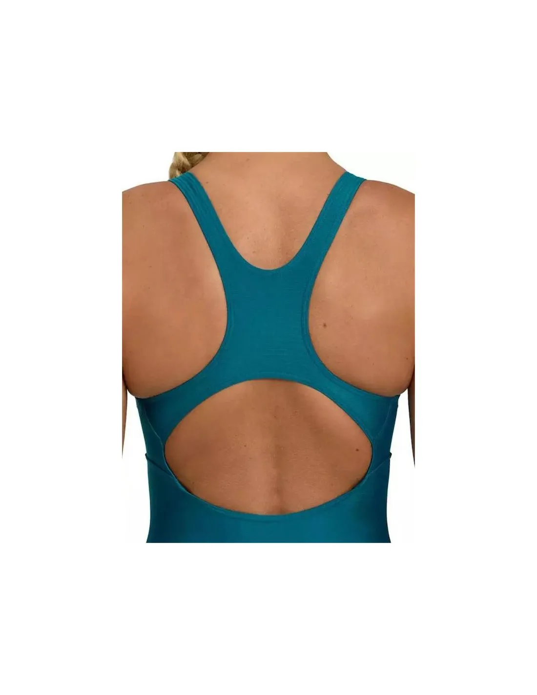 Bañador de Natación Arena Solid Swimsuit Mujer Deep Teal