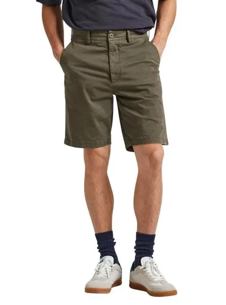 Bermuda Pepe Jeans Regular Verde Para Hombre