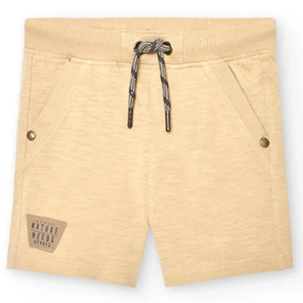 Bermudas de punto flamé de bebé niño Boboli 328047 BEIGE CORDONETS