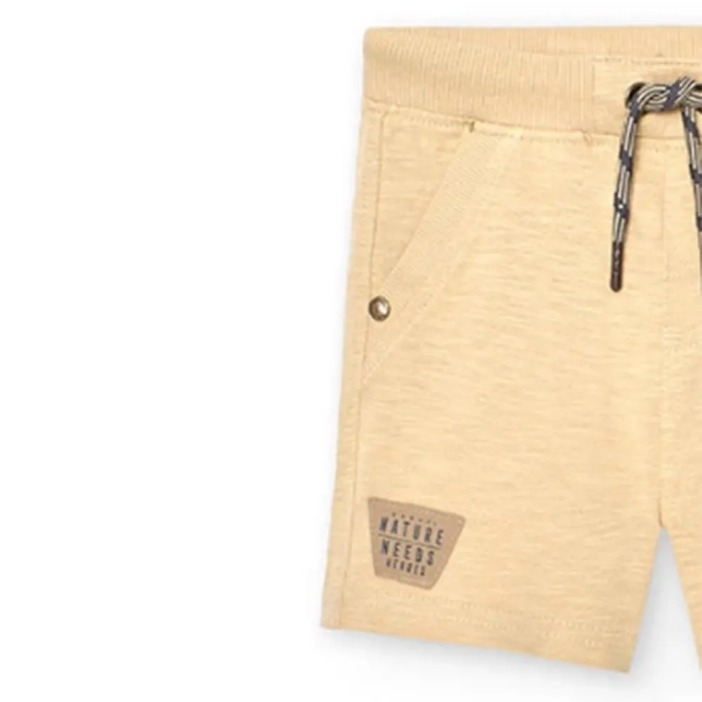 Bermudas de punto flamé de bebé niño Boboli 328047 BEIGE CORDONETS