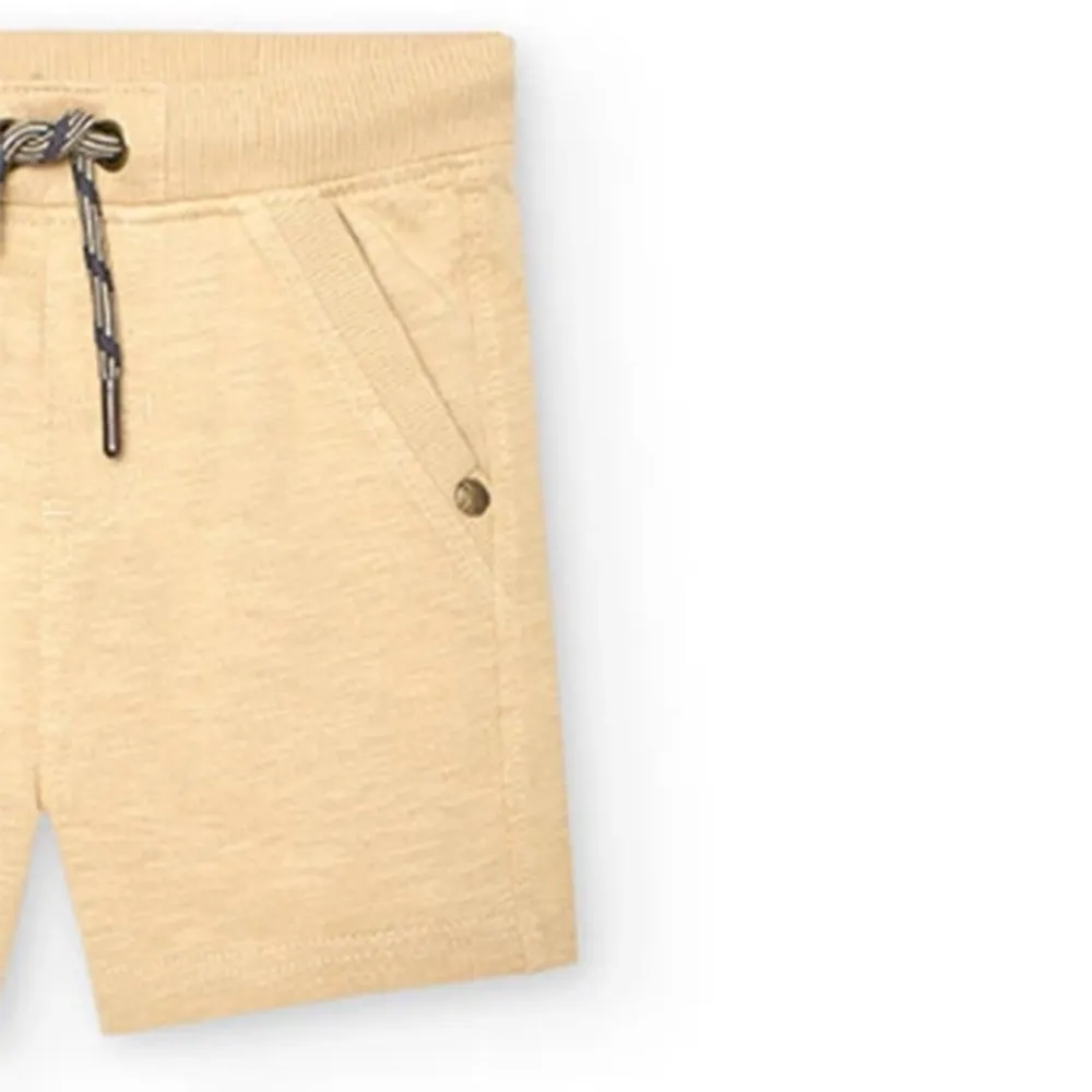 Bermudas de punto flamé de bebé niño Boboli 328047 BEIGE CORDONETS
