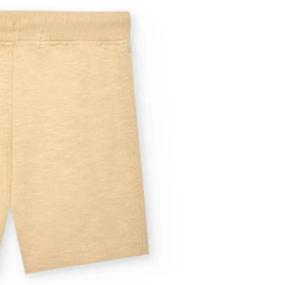 Bermudas de punto flamé de bebé niño Boboli 328047 BEIGE CORDONETS