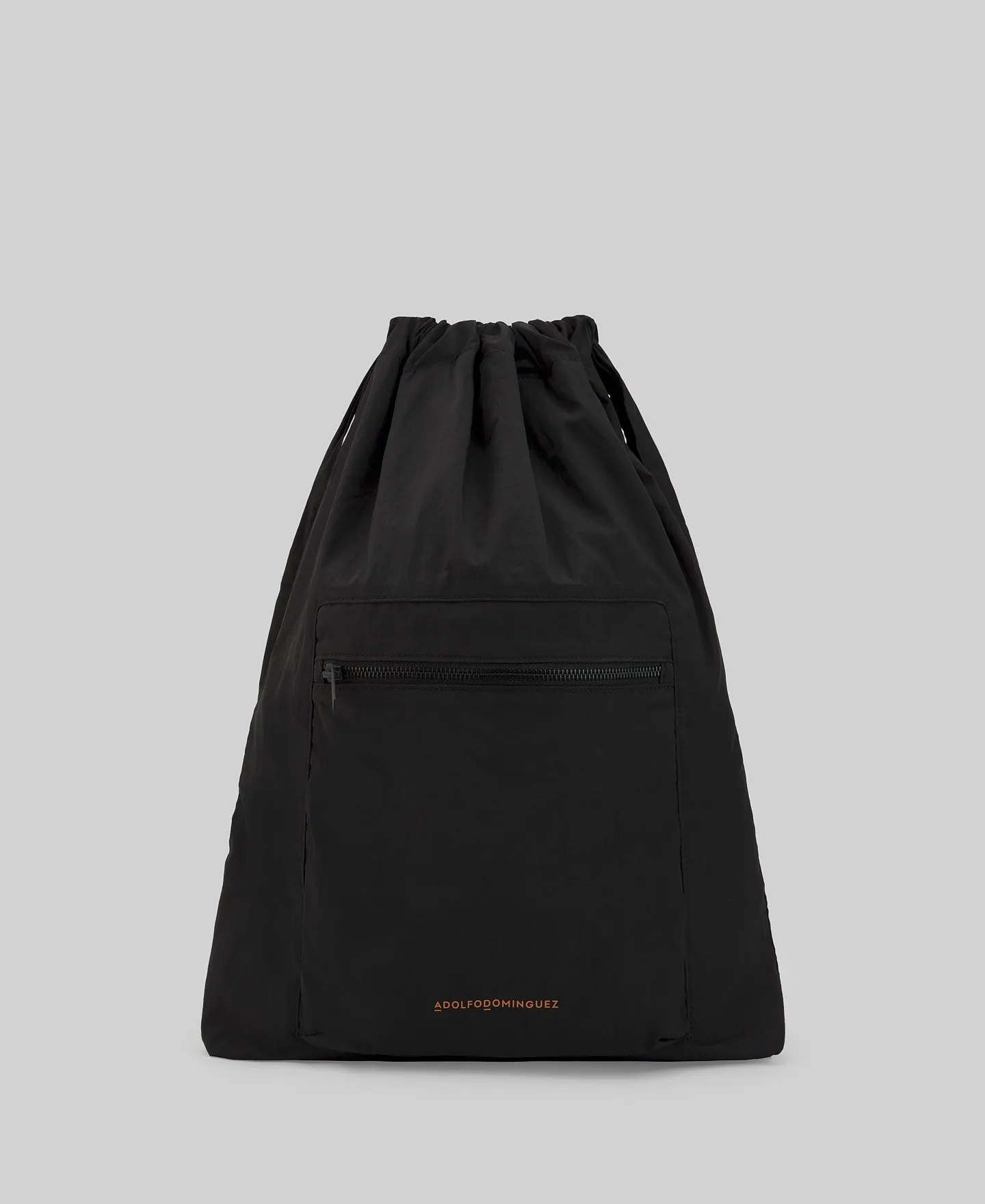 Black nylon shopper man
