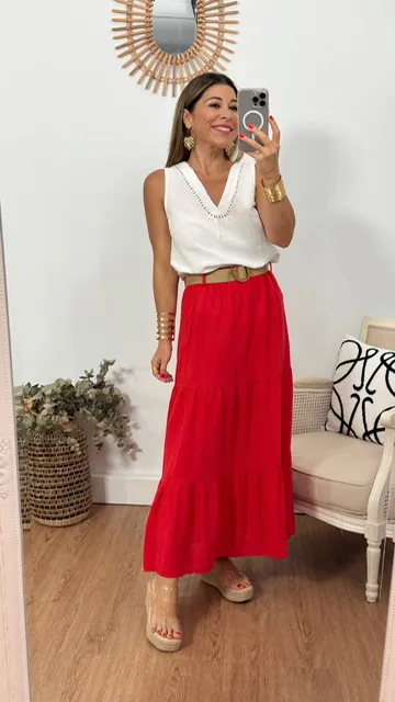 Blusa Cruz blanca