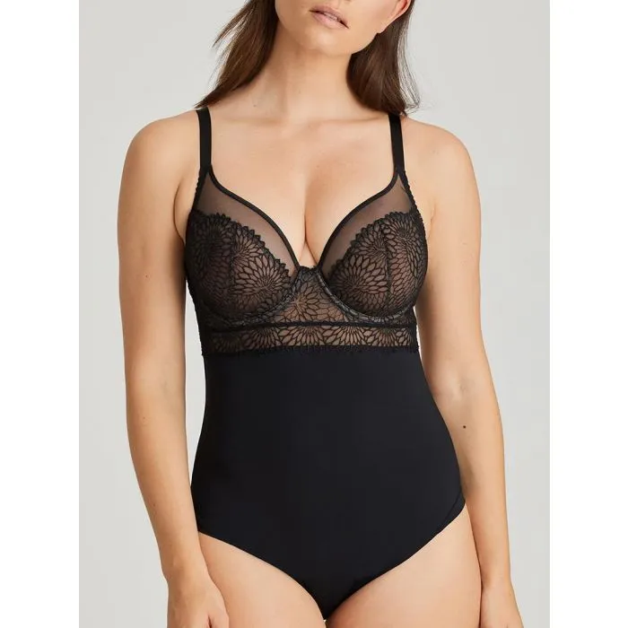 Body Moldeador PrimaDonna Sophora con aros 0463186 Negro