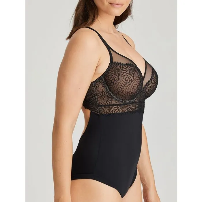 Body Moldeador PrimaDonna Sophora con aros 0463186 Negro