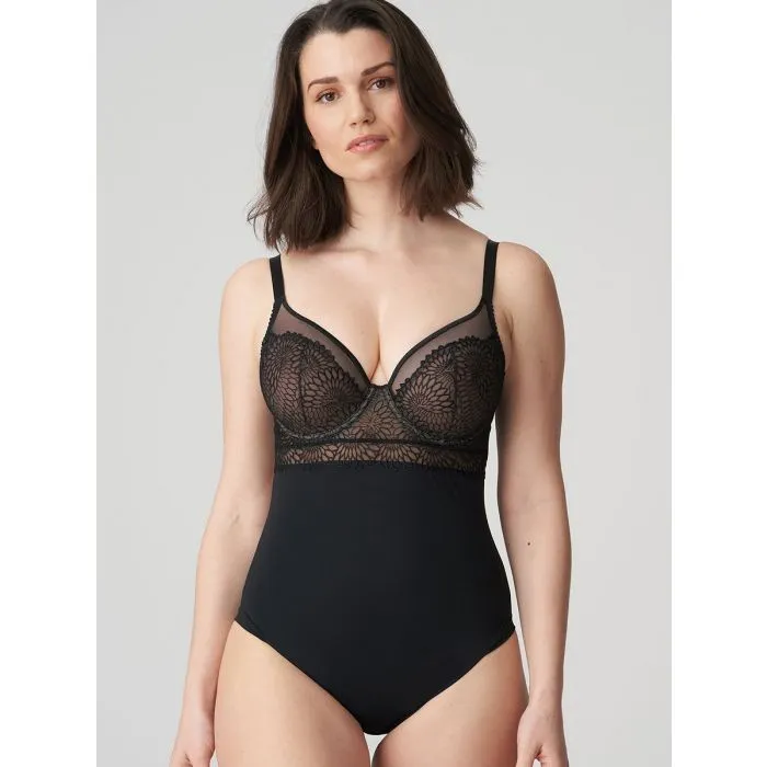 Body Moldeador PrimaDonna Sophora con aros 0463186 Negro