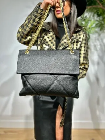 Bolso Abatanado Cadena KENINGBECK Negro