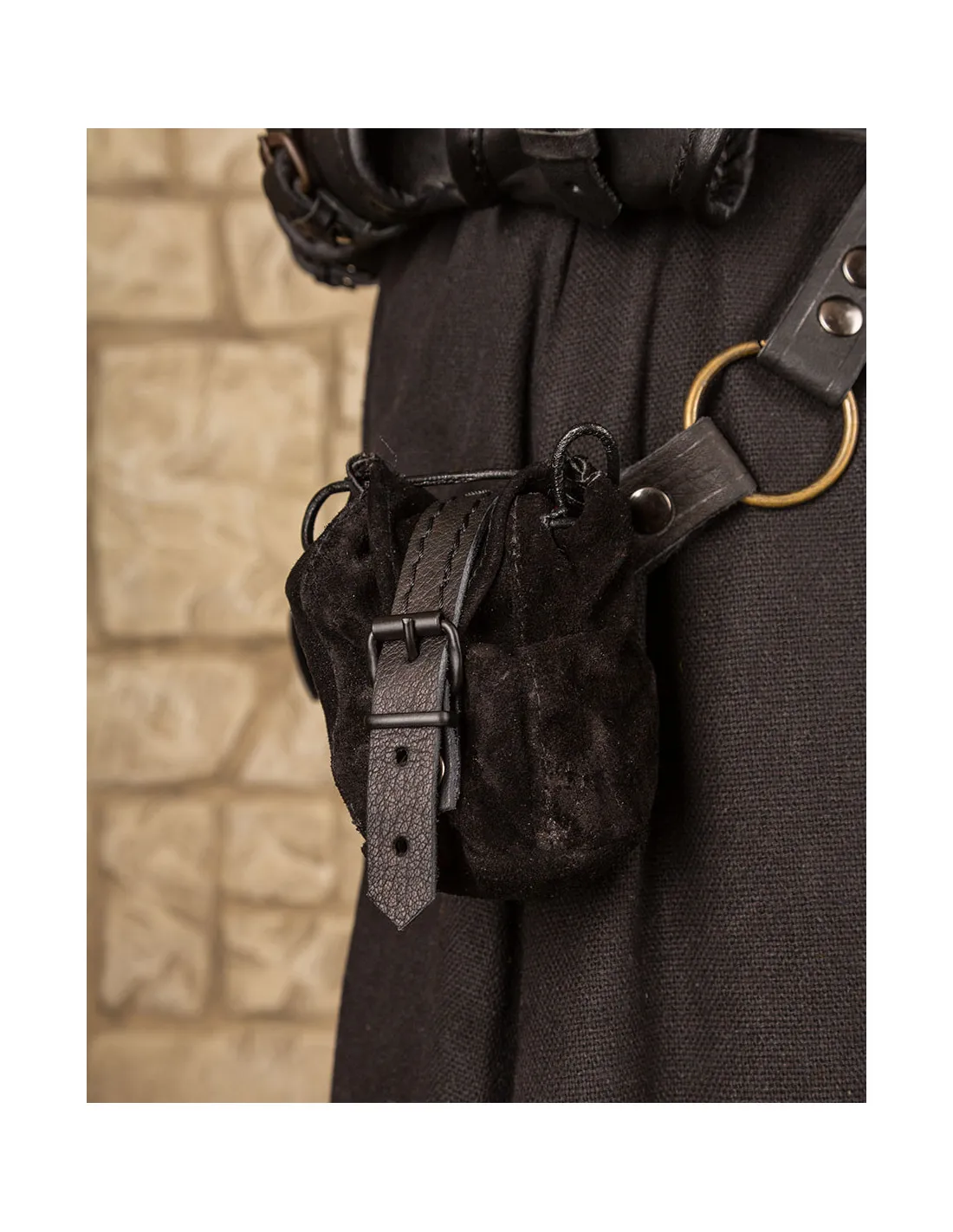 Bolso cuero negro modelo Friedhelm