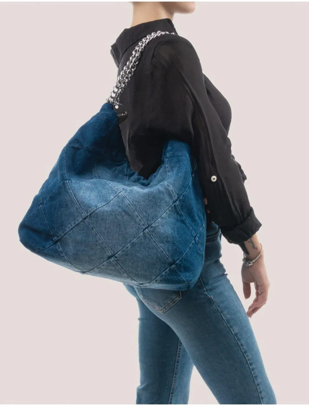 Bolso De Hombro Obvio Juno Azul
