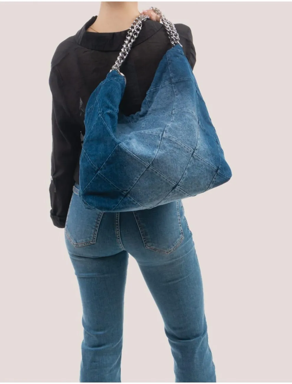 Bolso De Hombro Obvio Juno Azul