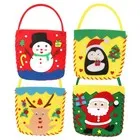 Bolso de Navidad para niños de moda de 4 piezas hecho a mano paquete de material hágalo usted mismo 6190