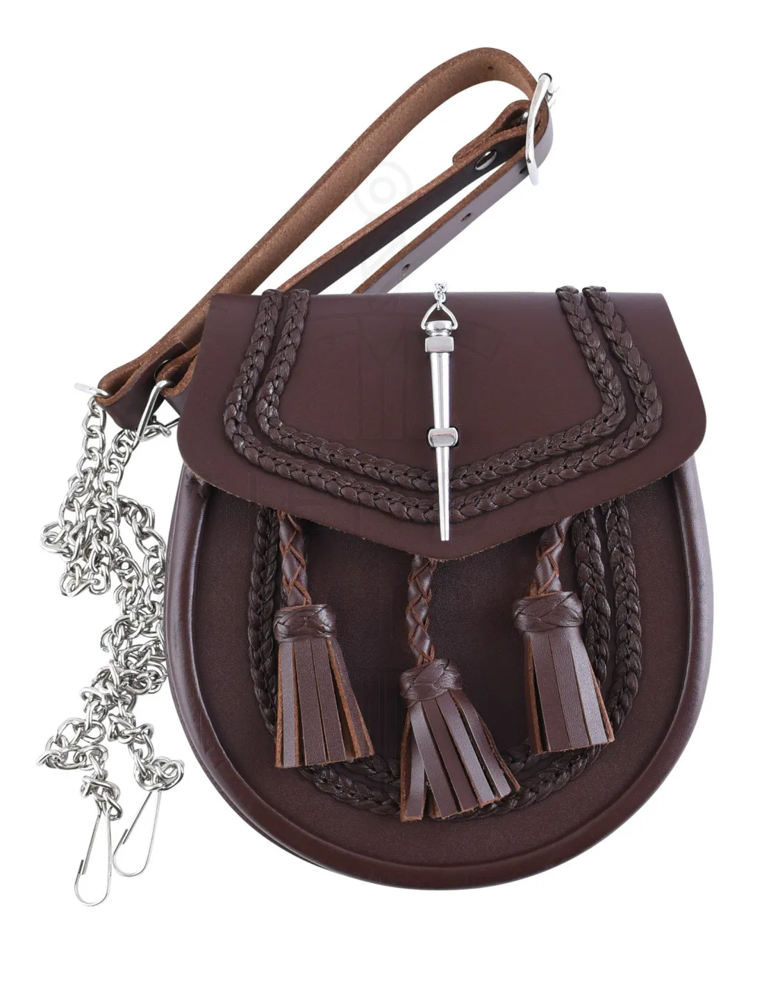 Bolso medieval Kilt modelo Sporran, varios colores