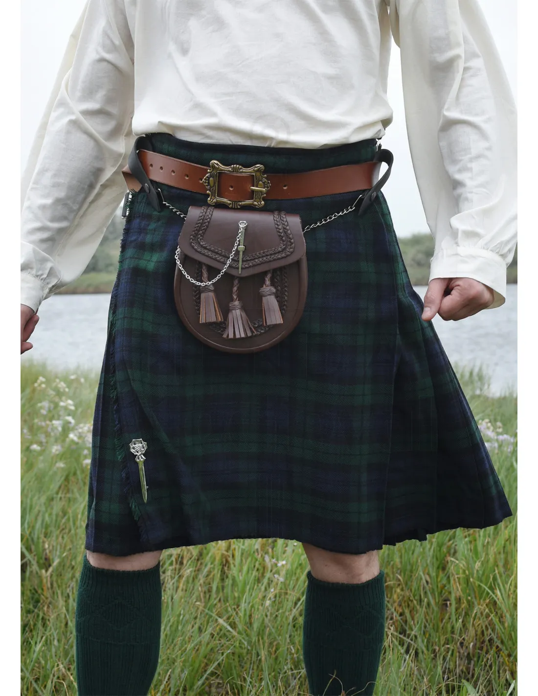 Bolso medieval Kilt modelo Sporran, varios colores