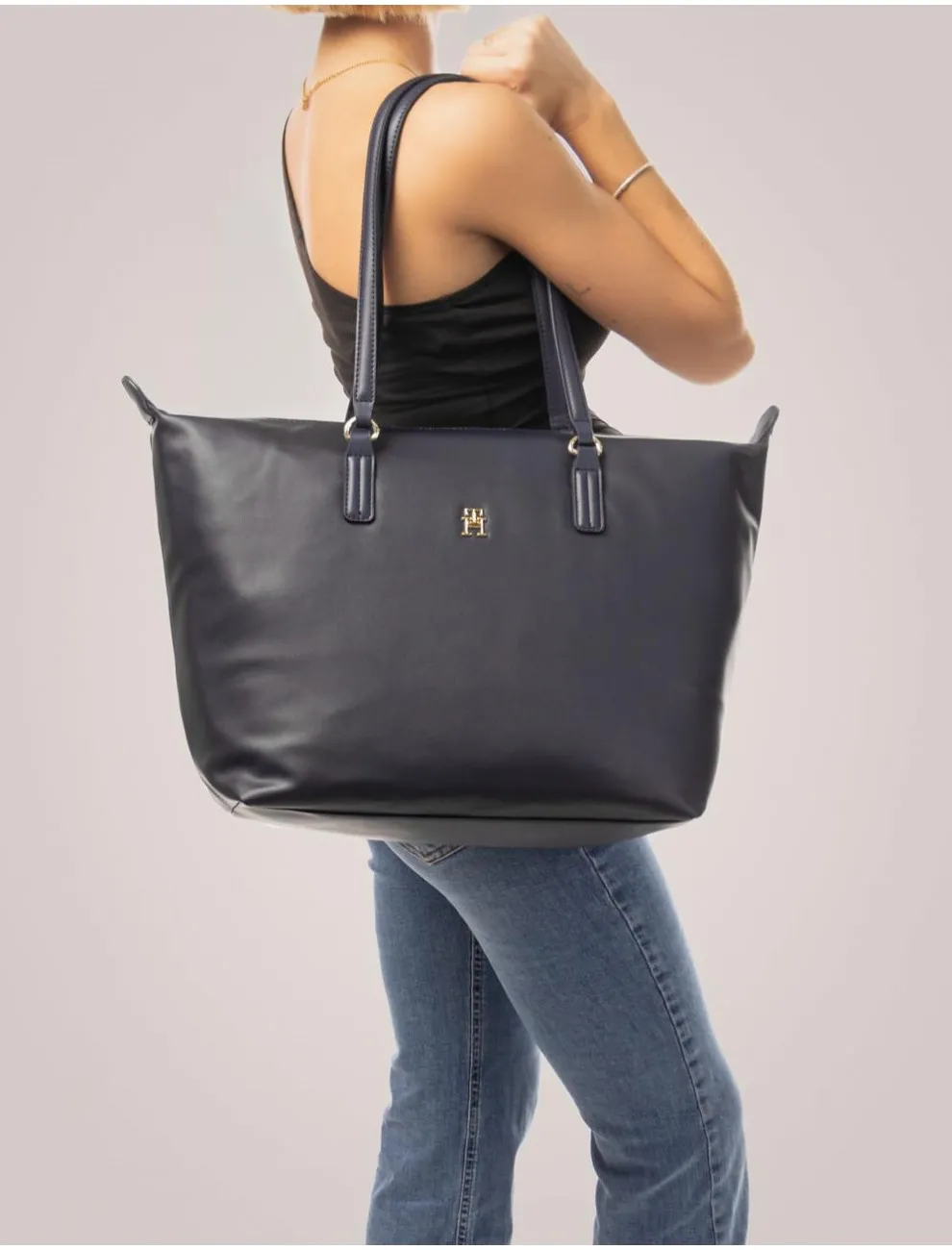Bolso Mujer Tommy Hilfiger Poppy Plus Tote Marino