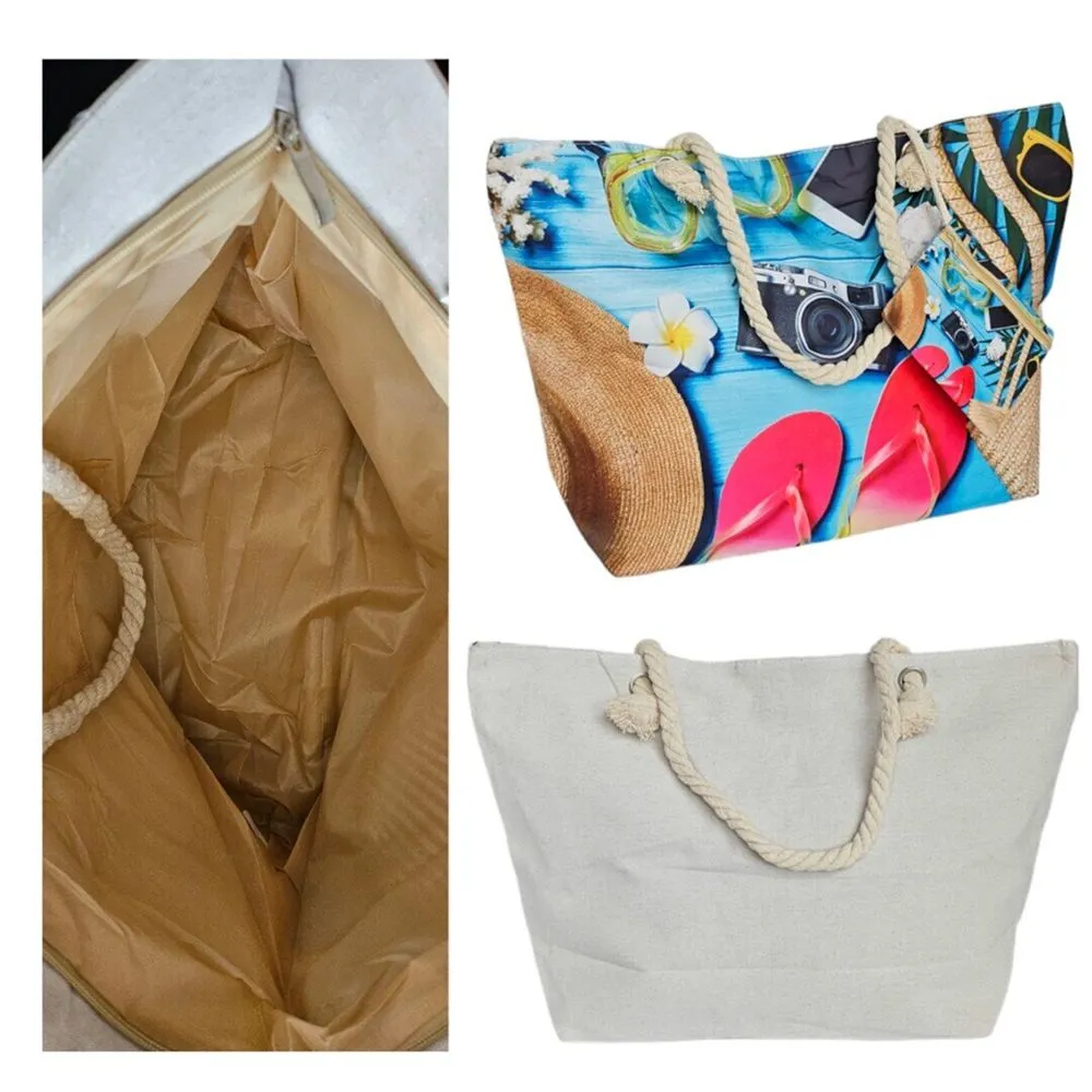 Bolso Shopper Grande Con Monedero para Mujer Multicolor