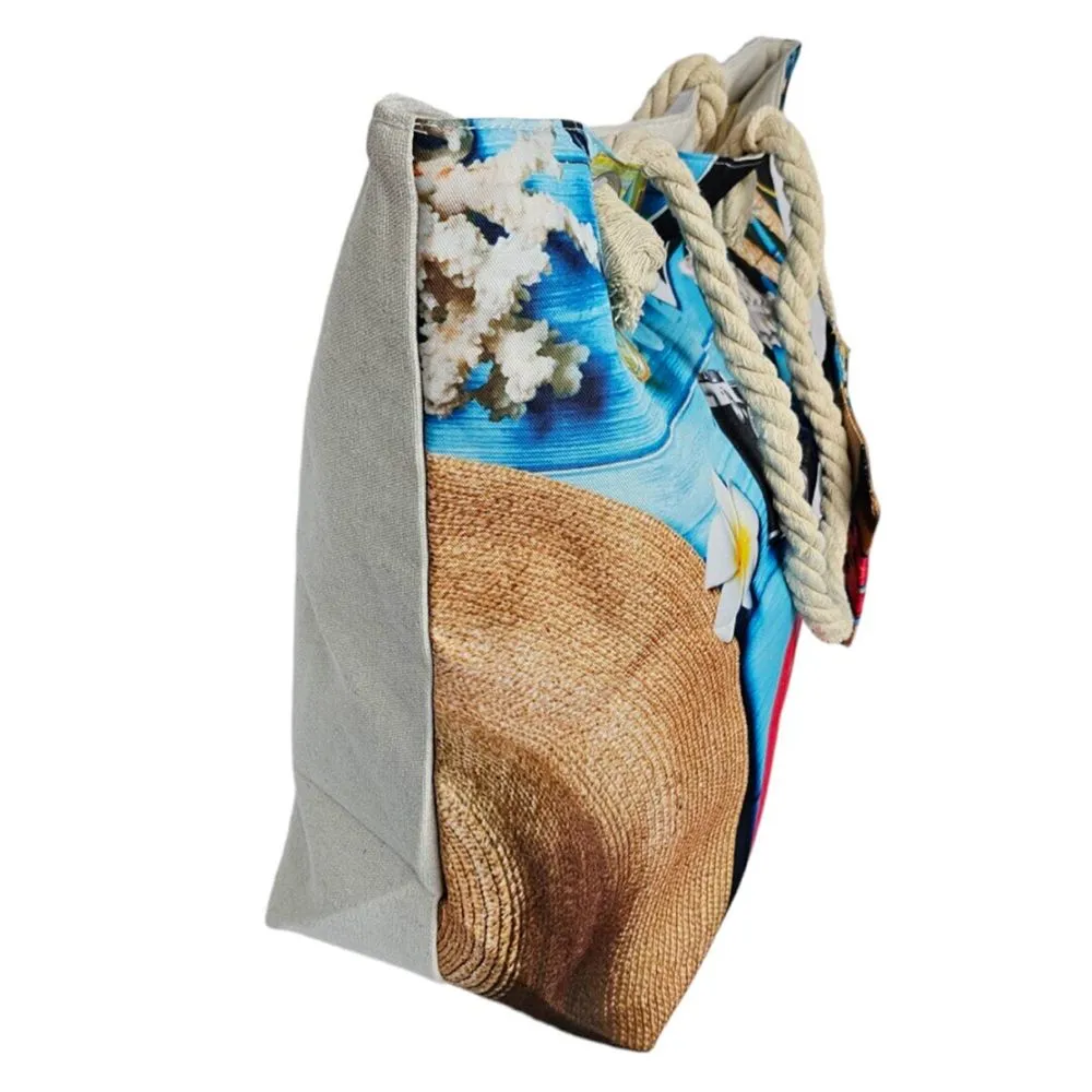 Bolso Shopper Grande Con Monedero para Mujer Multicolor