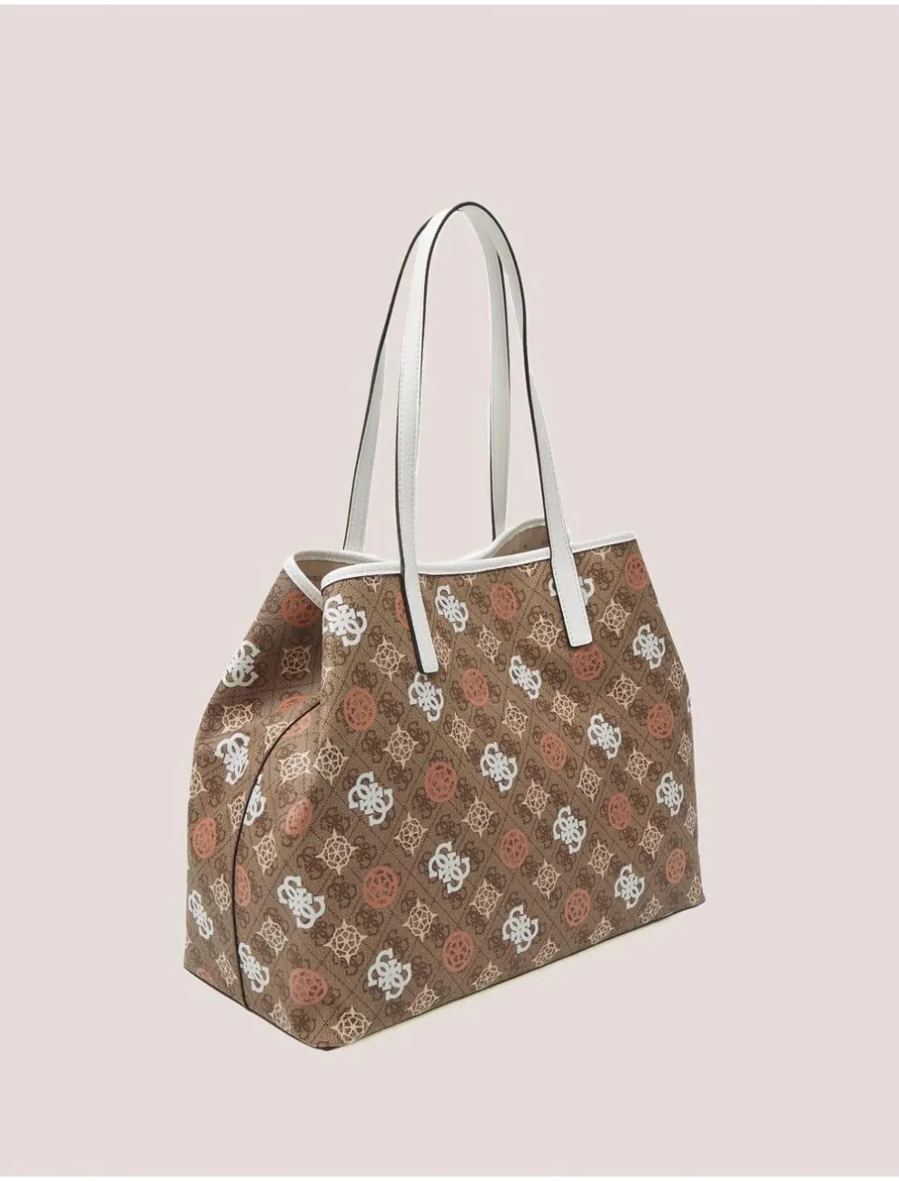 Bolso Shopper Guess Vikky Ii Large MarrÓn