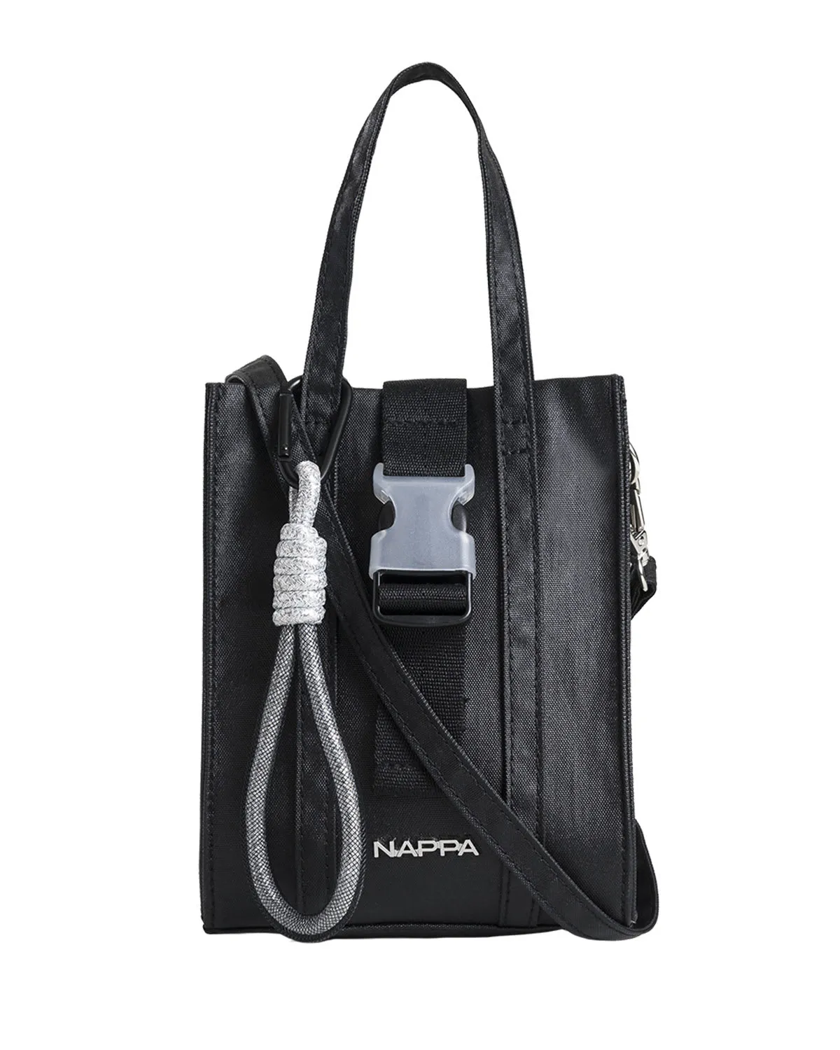 Bolso tipo bandolera con llavero removible en silueta de moda