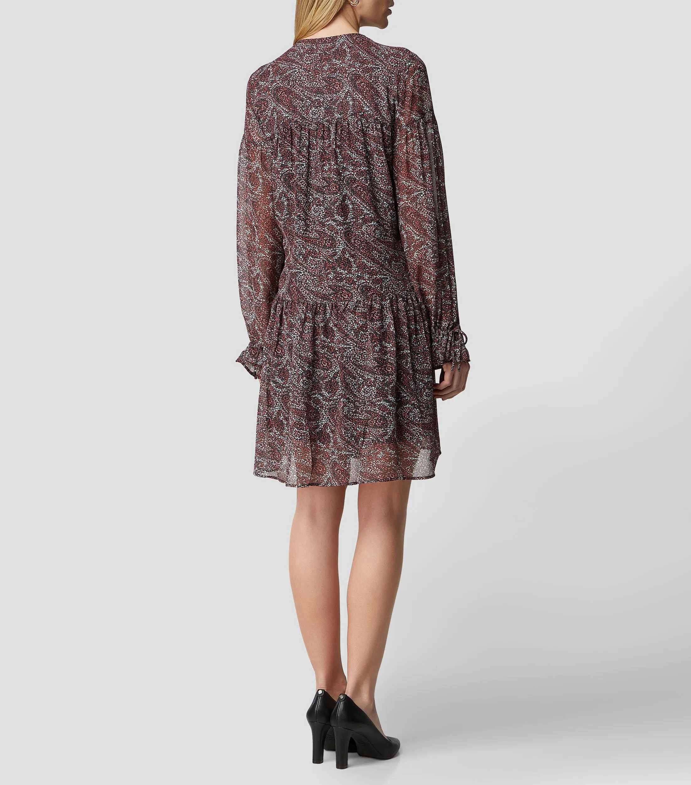 Boss Vestido midi estampado de manga larga Mujer