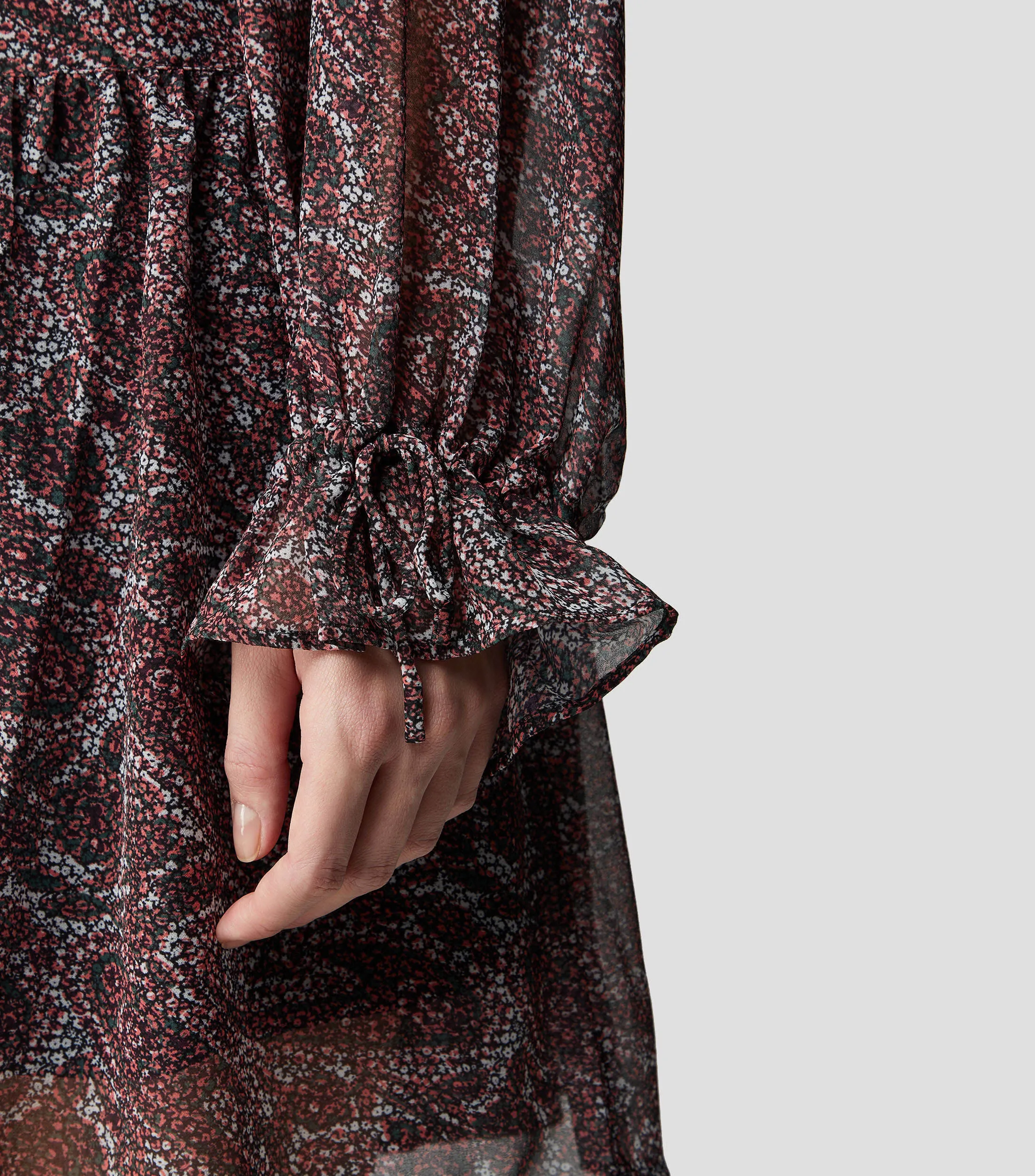 Boss Vestido midi estampado de manga larga Mujer