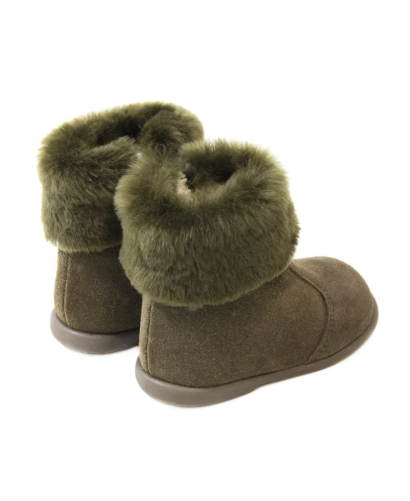 Bota Bebe Niña ELI Mutton Natural Verde
