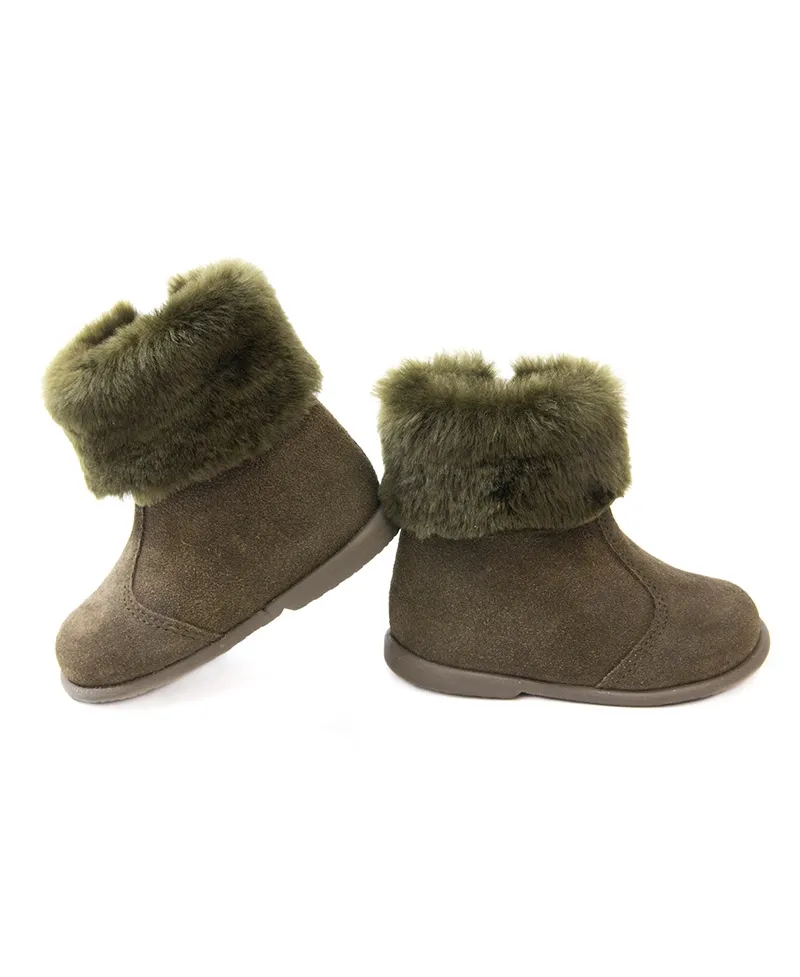 Bota Bebe Niña ELI Mutton Natural Verde