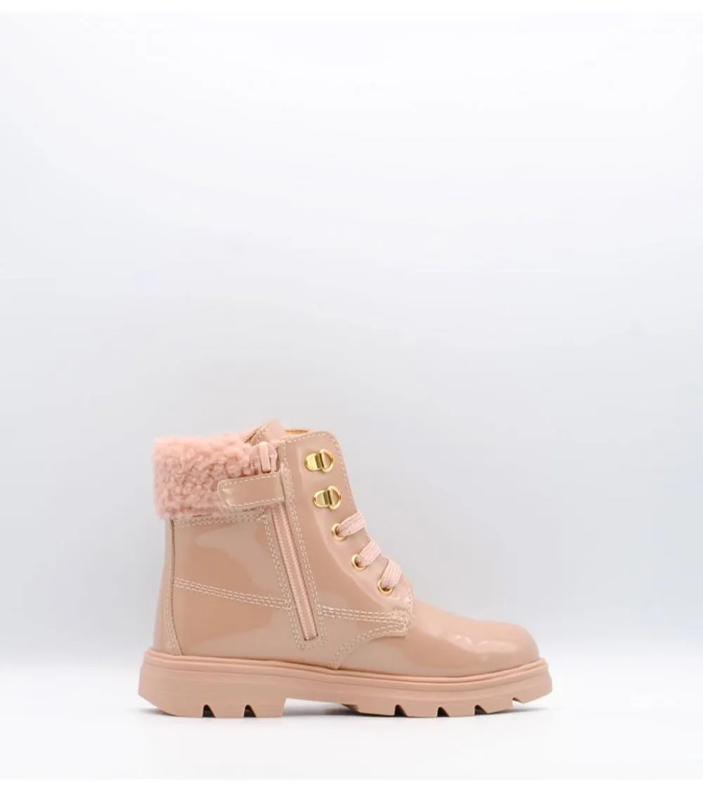 BOTA PABLOSKY PIEL CHAROL ROSA BORREGUILLO