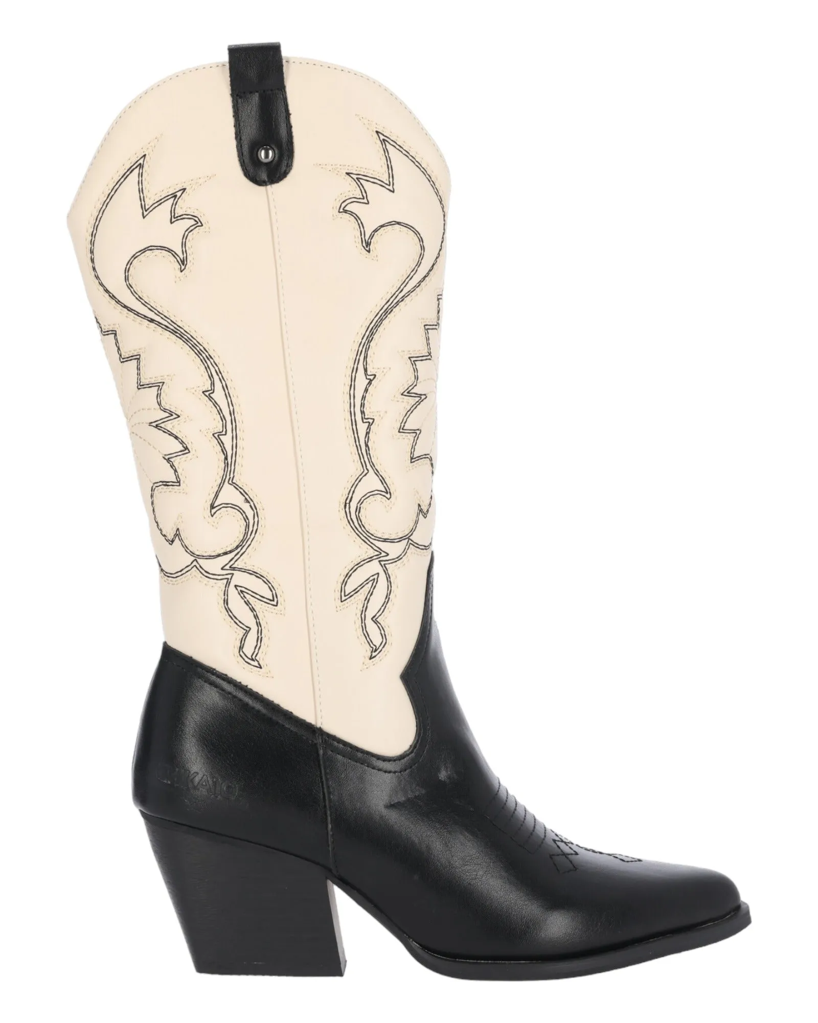 BOTAS DE MUJER CHIKA10 APACHE 10 EN HIELO COMBINADO CON NEGRO