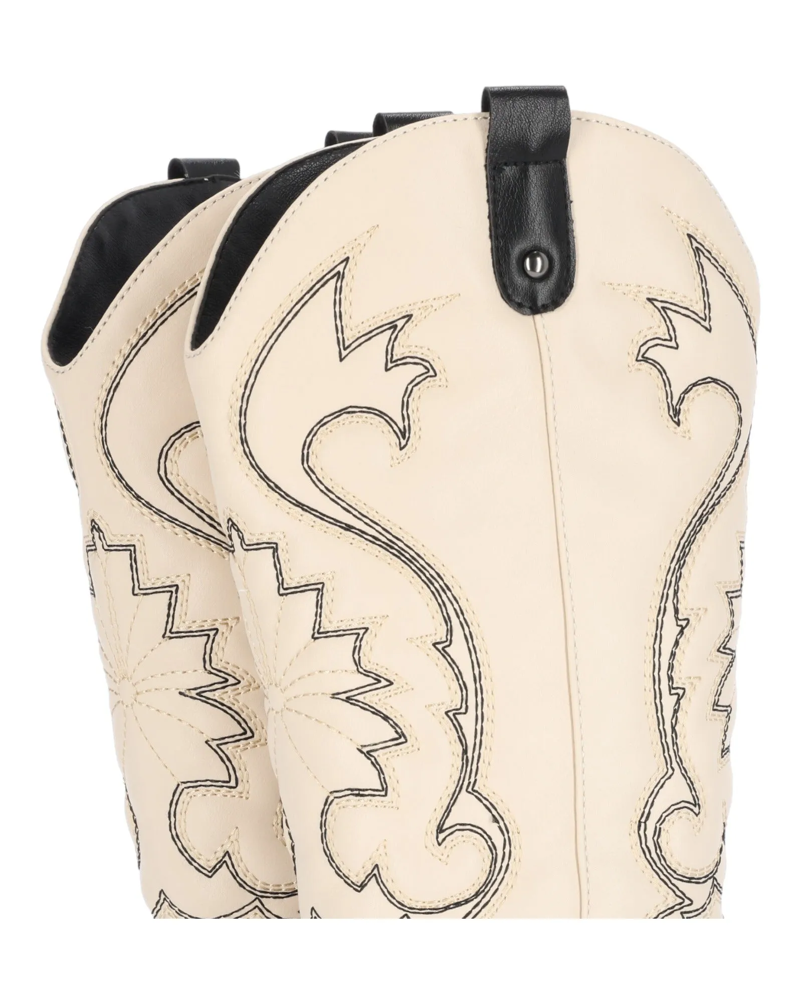 BOTAS DE MUJER CHIKA10 APACHE 10 EN HIELO COMBINADO CON NEGRO
