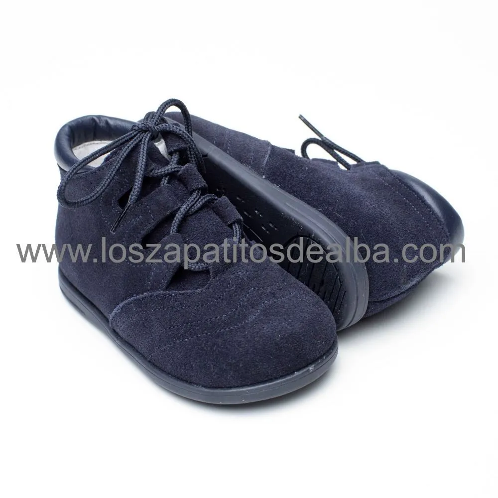 Botas Inglesa Azul Marino Serraje Primeros Pasos