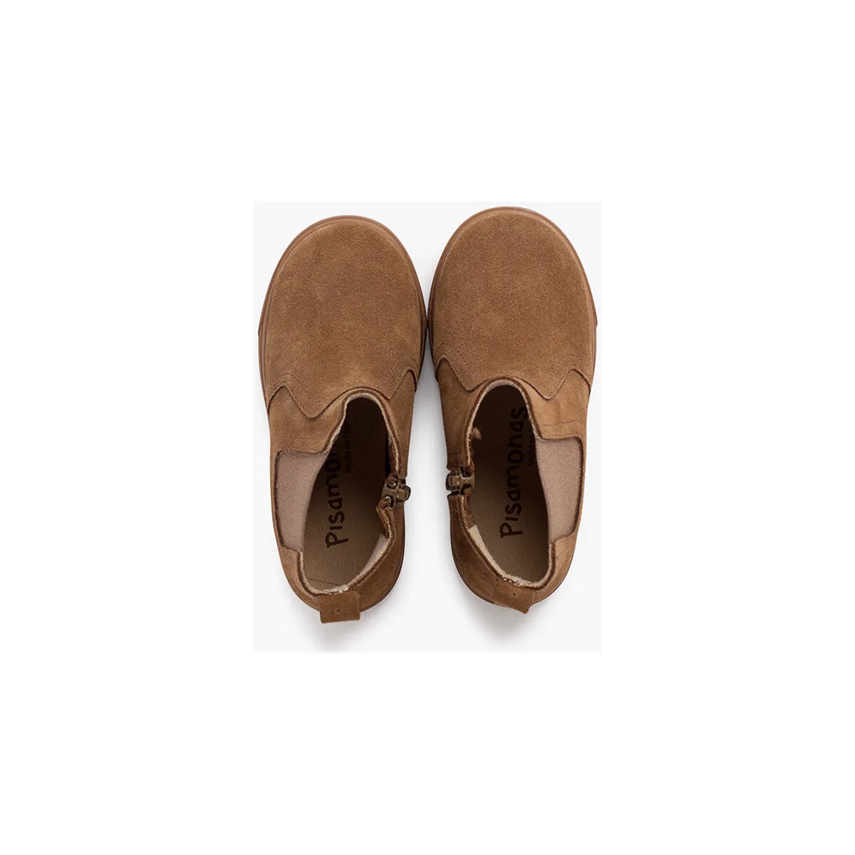 botas suela ancha cremallera y elástico niños